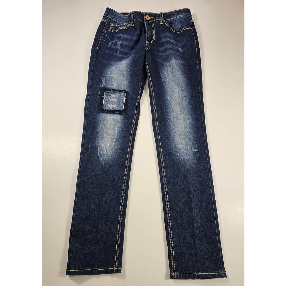 Cato premium contemporary distressed ankle jeans mis rise size 10 - Picture 1 of 5